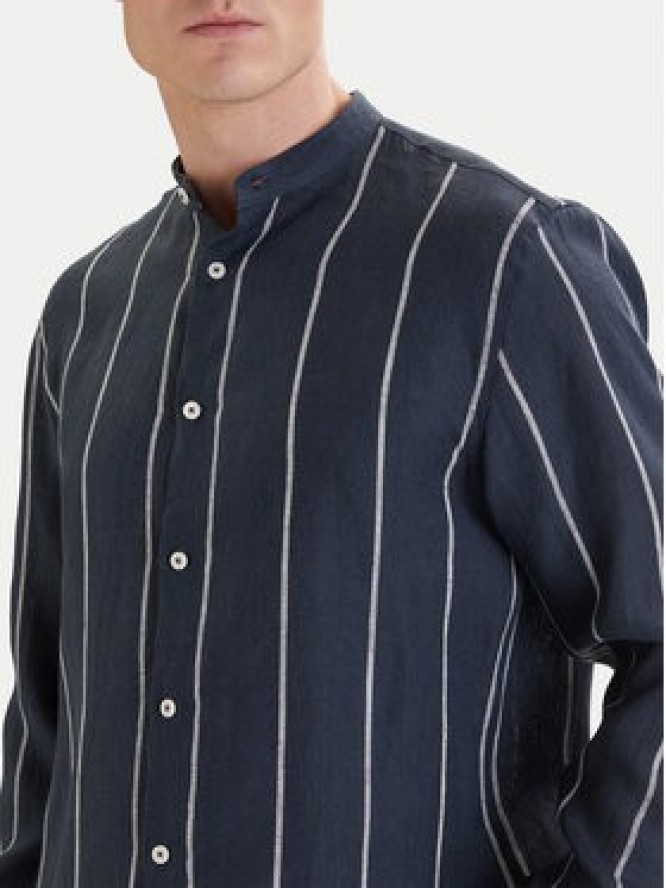 Bugatti Koszula 9550-78954C Granatowy Casual Fit