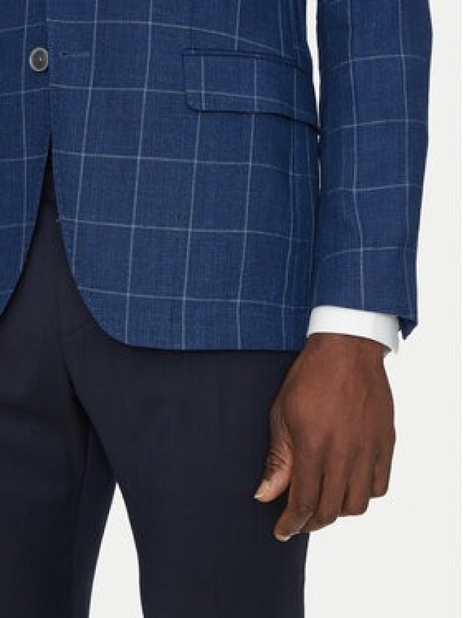BOSS Marynarka H-Hutson-233 50540502 Niebieski Slim Fit