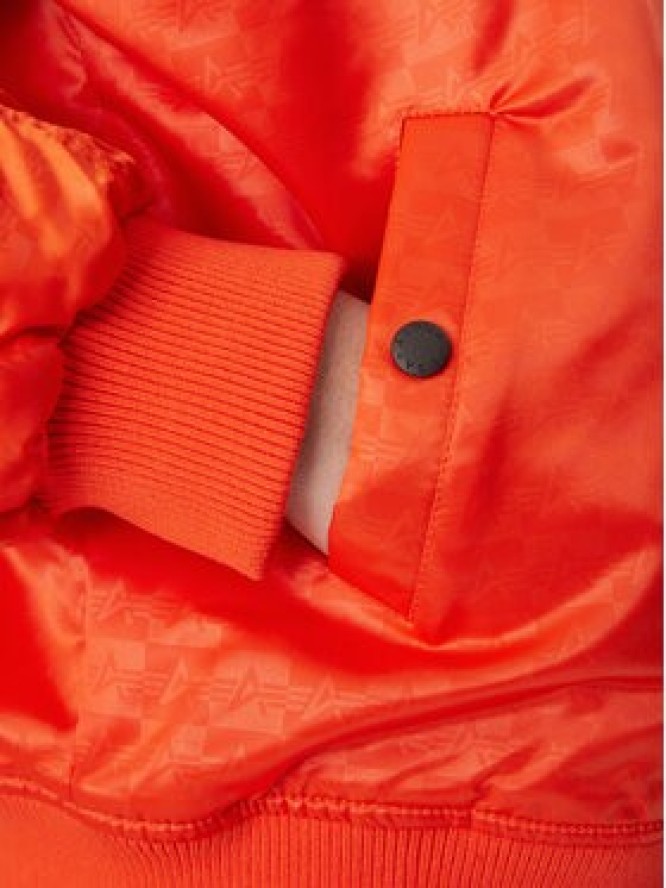 Alpha Industries Kurtka bomber Coach Logo 156145 Pomarańczowy Regular Fit