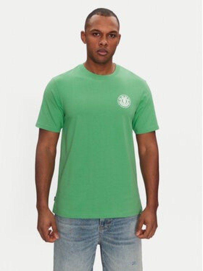 Element T-Shirt ELYZT00490 Zielony Regular Fit