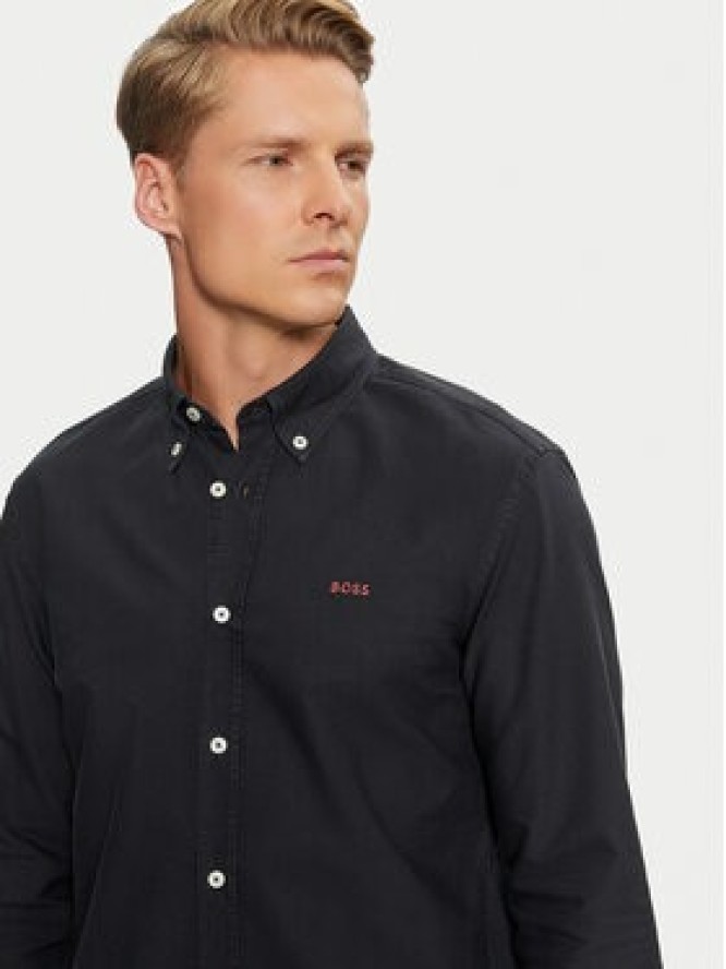 Boss Koszula H-Roan 50521996 Granatowy Slim Fit
