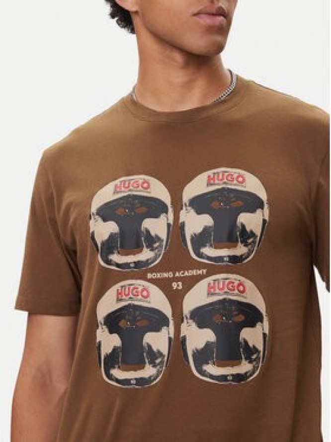 HUGO T-Shirt Diboxer 50542560 Brązowy Regular Fit