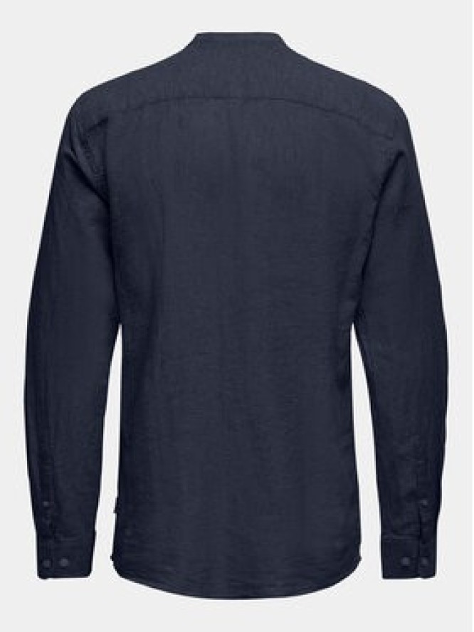 Only & Sons Koszula Caiden 22019173 Granatowy Slim Fit