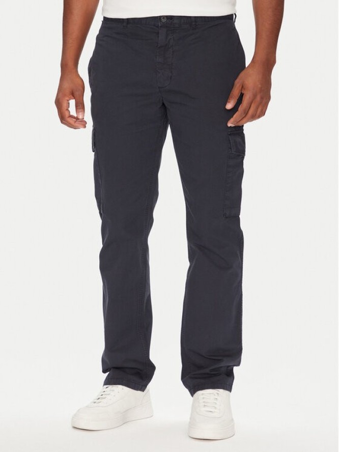 Tommy Hilfiger Spodnie materiałowe Denton MW0MW39695 Granatowy Straight Fit