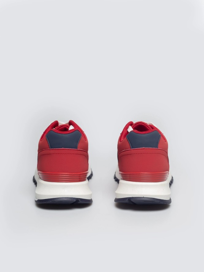 sneakersy męskie czerwone tt174255 603