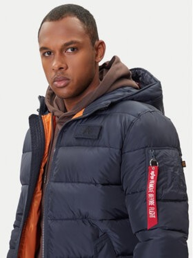 Alpha Industries Kurtka zimowa 118113 Granatowy Regular Fit