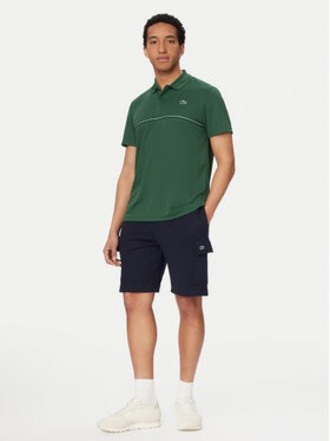 Lacoste Szorty sportowe GH9743 Granatowy Regular Fit