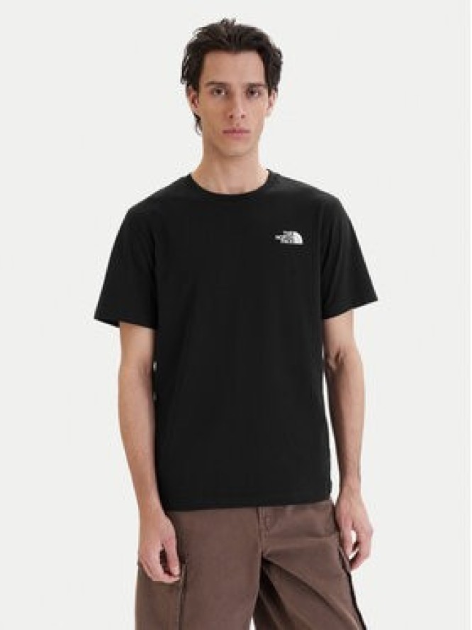 The North Face T-Shirt Vertical NF0A8GV1 Czarny Regular Fit