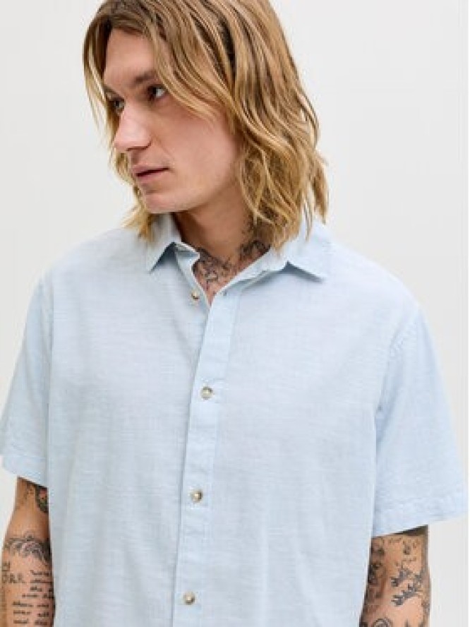Jack & Jones Koszula Summer 12289160 Błękitny Regular Fit
