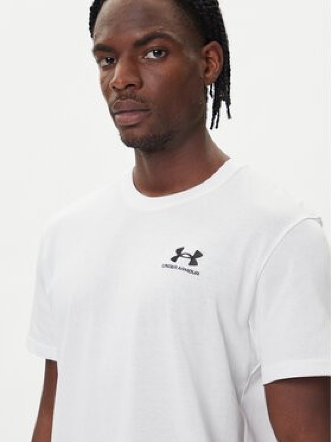 Under Armour T-Shirt Ua Logo Emb 1373997 Biały Relaxed Fit