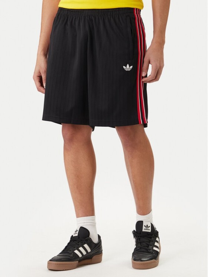 adidas Szorty sportowe Firebird Engineered Stripes KS5505 Czarny Regular Fit