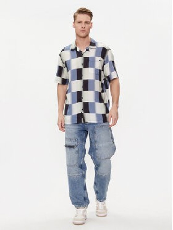 Vans Koszula Emory Ss Woven VN000G7E Niebieski Regular Fit