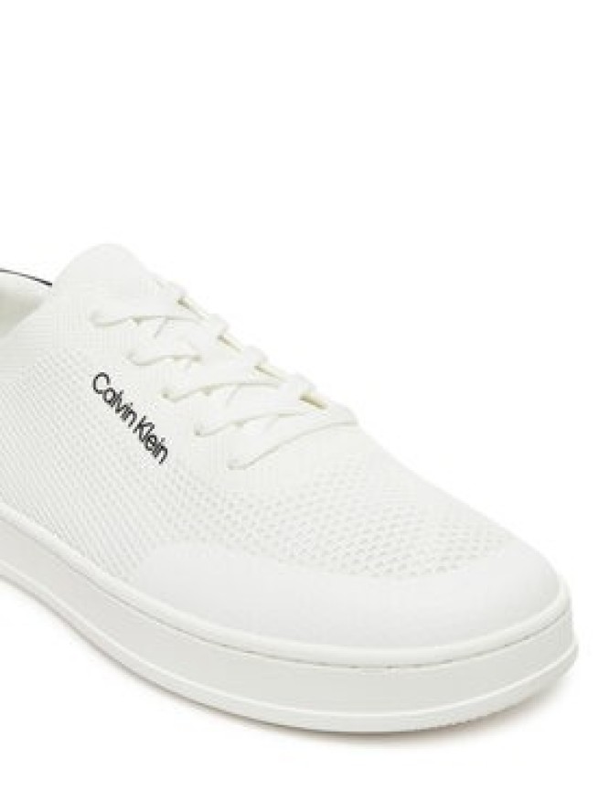 Calvin Klein Sneakersy Low Top Lace Up Knit HM0HM01726 Biały