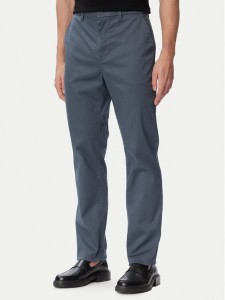 Calvin Klein Spodnie materiałowe LV140EM633 Granatowy Slim Fit
