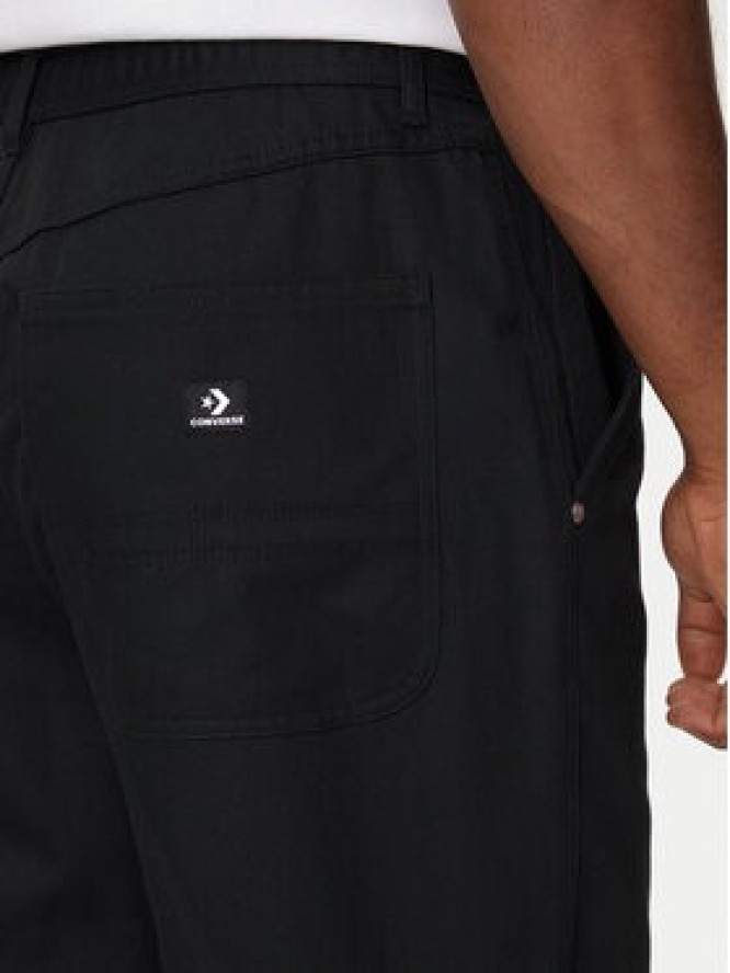 Converse Spodnie materiałowe M Converse Woven Pant 10026010-A02 Czarny Relaxed Fit