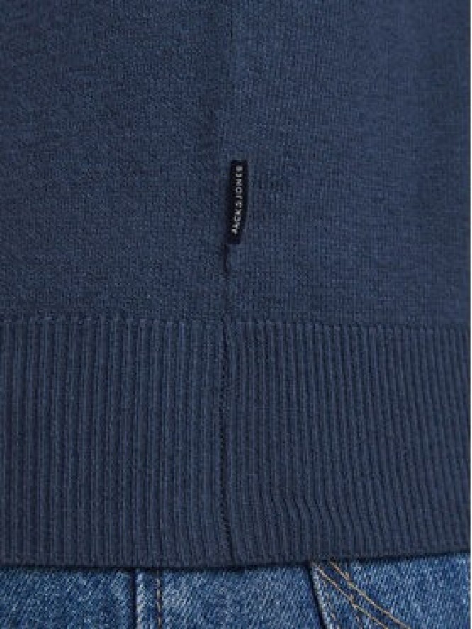 Jack & Jones Sweter Emil 12189339 Granatowy Regular Fit