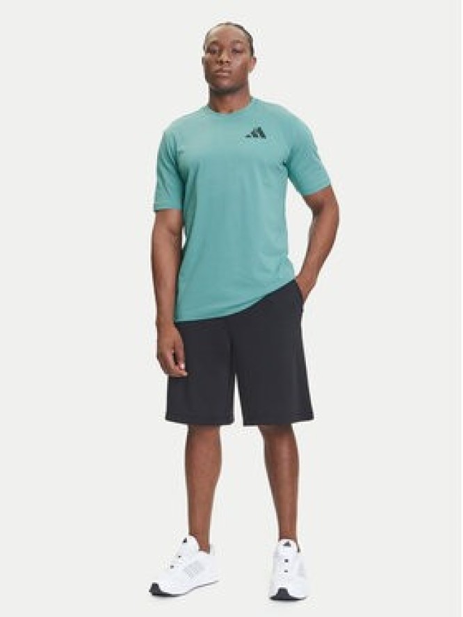 adidas T-Shirt Yay Sports Verbiage Graphic JY1830 Turkusowy Regular Fit