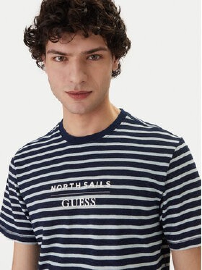 Guess Jeans T-Shirt M6GI47 K3499 Niebieski Regular Fit