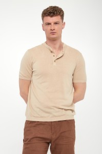 T-shirt męski z lnem LIU JO