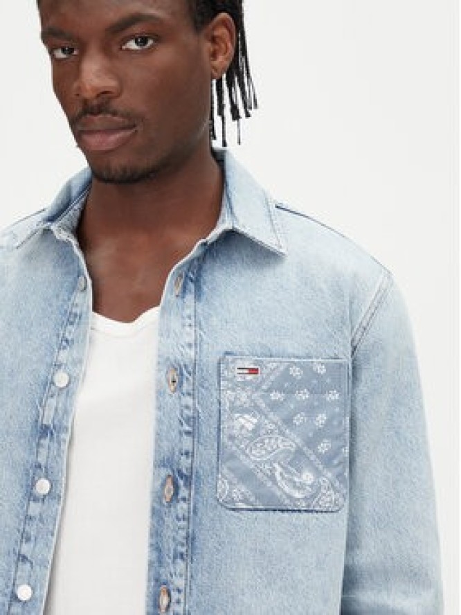 Tommy Jeans Koszula jeansowa DM0DM21362 Niebieski Regular Fit