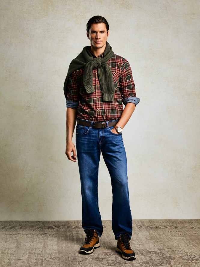 Jeansy męskie granatowe Brandon 763