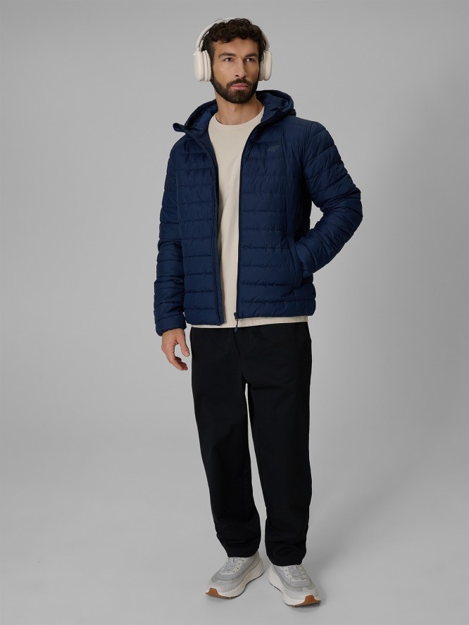 4F Kurtka z wypełnieniem syntetycznym męska - granatowa S