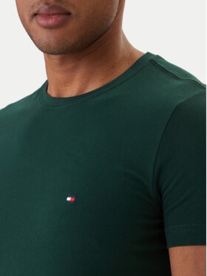 Tommy Hilfiger T-Shirt MW0MW10800 Zielony Slim Fit