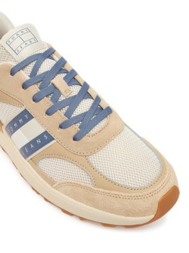 Tommy Jeans Sneakersy Tjm Technical Runner Ess EM0EM01537 Beżowy