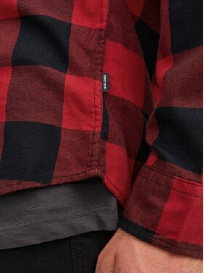 Jack & Jones Koszula Gingham 12181602 Czerwony Slim Fit