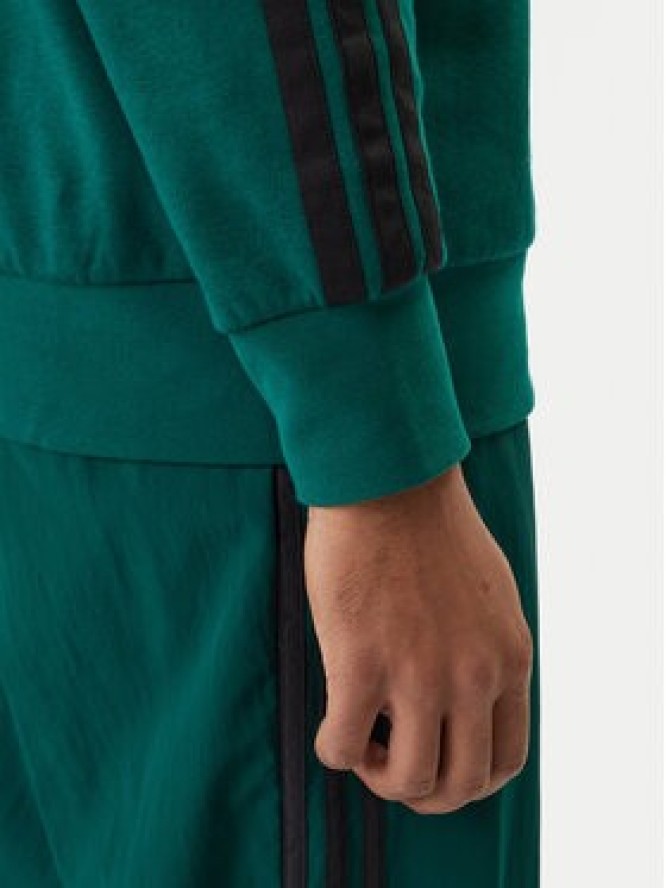 adidas Bluza Essentials 3-Stripes JE6306 Zielony Regular Fit