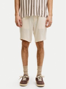 Jack & Jones Szorty materiałowe Ace Mykonos 12269376 Beżowy Regular Fit