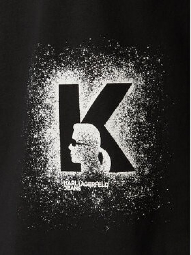Karl Lagerfeld Jeans T-Shirt B3M17029 Czarny Regular Fit