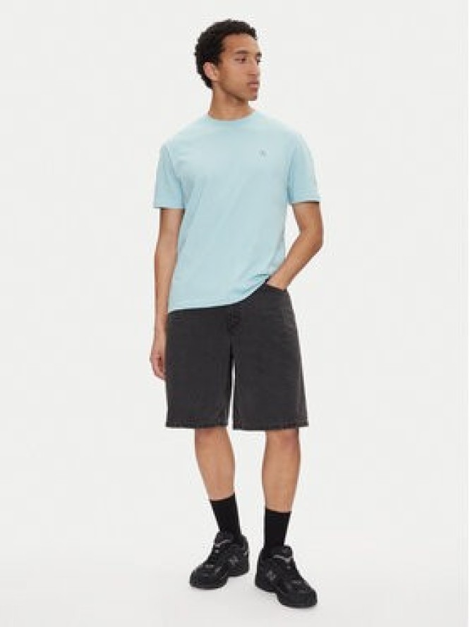 Calvin Klein Jeans T-Shirt Painted J30J327523 Błękitny Regular Fit