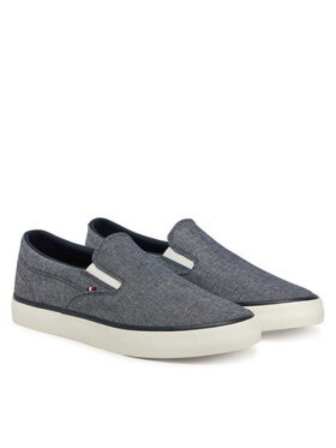 Tommy Hilfiger Tenisówki Th Hi Vulc Low Slip On Ch FM0FM05390 Niebieski
