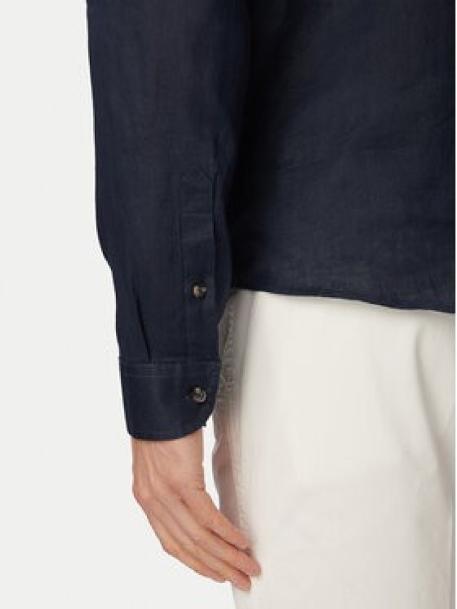 Aeronautica Militare Koszula 261CA1321UCT03089 Granatowy Regular Fit