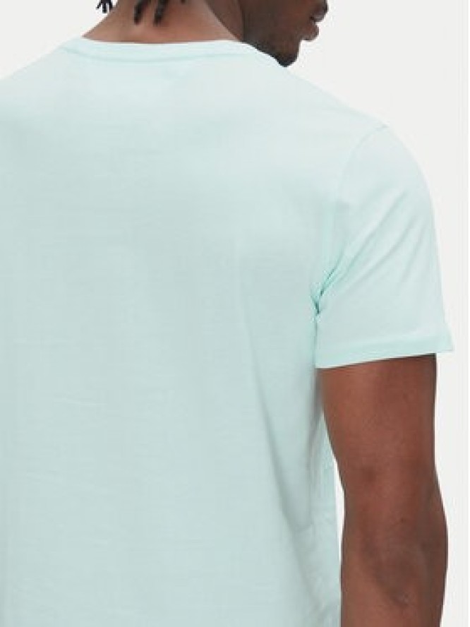 Tommy Jeans T-Shirt DM0DM04411 Zielony Slim Fit