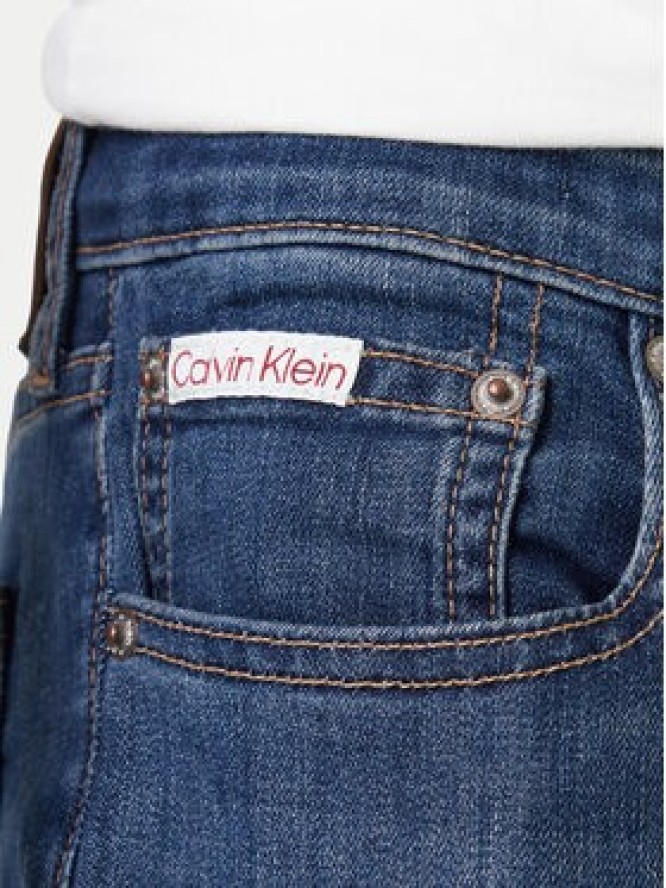 Calvin Klein Jeans Jeansy LV04RE777G Granatowy Slim Fit