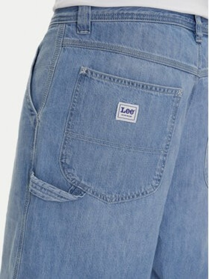 Lee Szorty jeansowe Carpenter 112364163 Niebieski Loose Fit