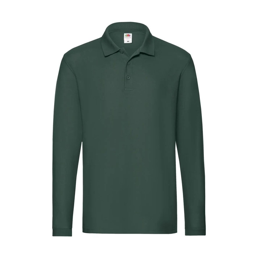 Koszulka polo z długim rękawem Fruit of the Loom Premium