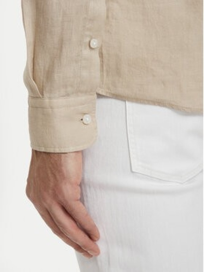 BOSS Koszula H-Liam 50556077 Beżowy Regular Fit