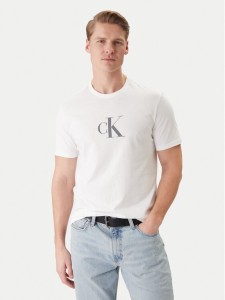 Calvin Klein T-Shirt LV04RF853G Biały Regular Fit