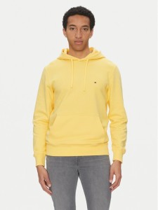 Tommy Hilfiger Bluza Essential MW0MW37235 Żółty Regular Fit