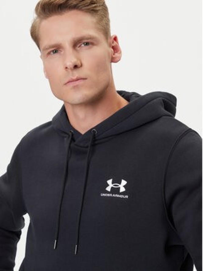Under Armour Bluza UA Essential Fleece Hoodie 1373880 Czarny Regular Fit