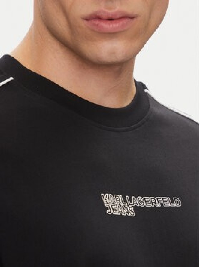 Karl Lagerfeld Jeans T-Shirt A2M17052 Czarny Relaxed Fit