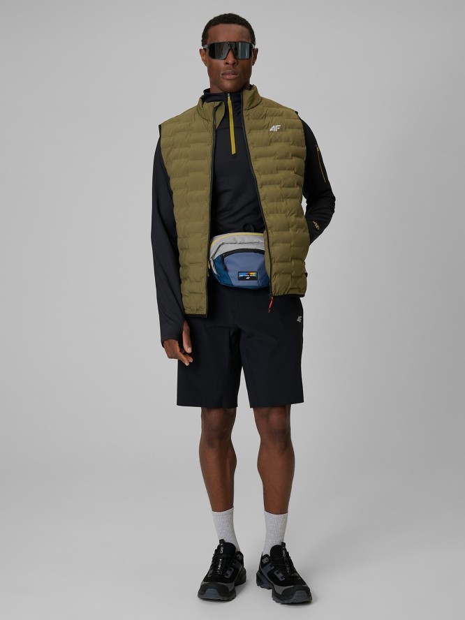 4F Spodenki trekkingowe szybkoschnące męskie - czarne XXL