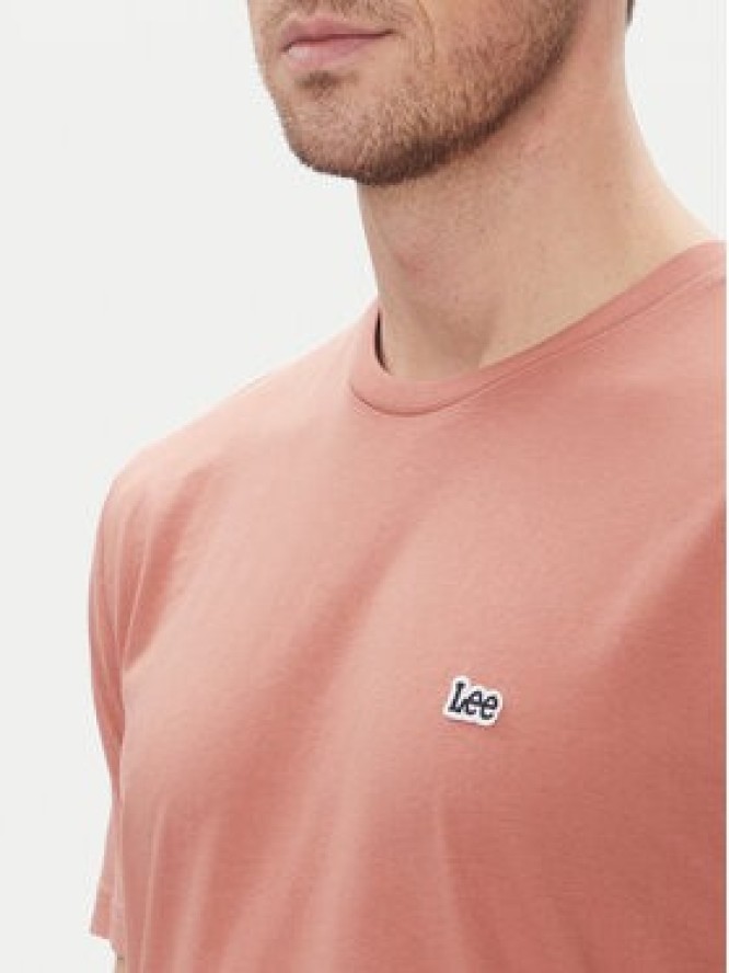 Lee T-Shirt Patch 112364539 Różowy Regular Fit
