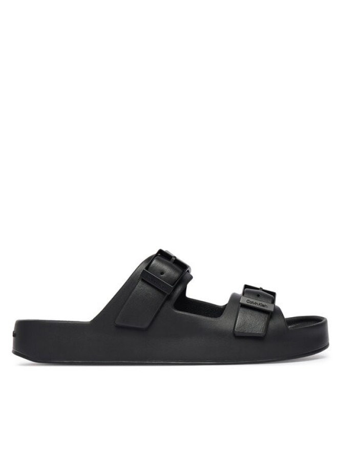 Calvin Klein Klapki Ergon Eva Double Bar Sandal HM0HM02116 Czarny