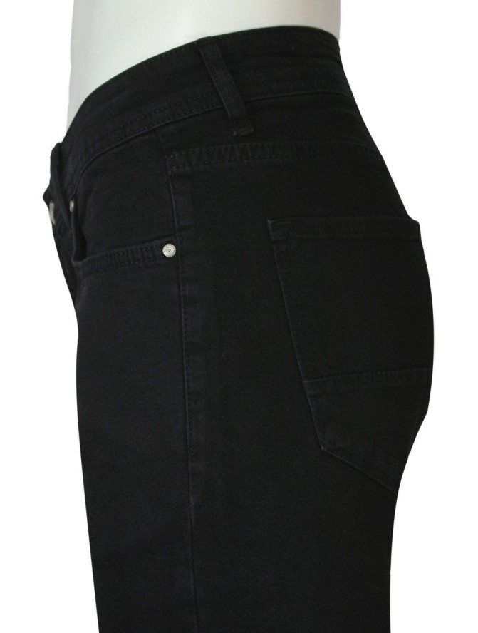 Spodnie Męskie, Czarne JEANSY, Regular Fit, Zwężana Nogawka -PAKO JEANS