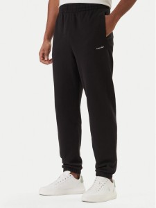 Calvin Klein Spodnie dresowe Nano Standard Logo LV04LF247G Czarny Regular Fit