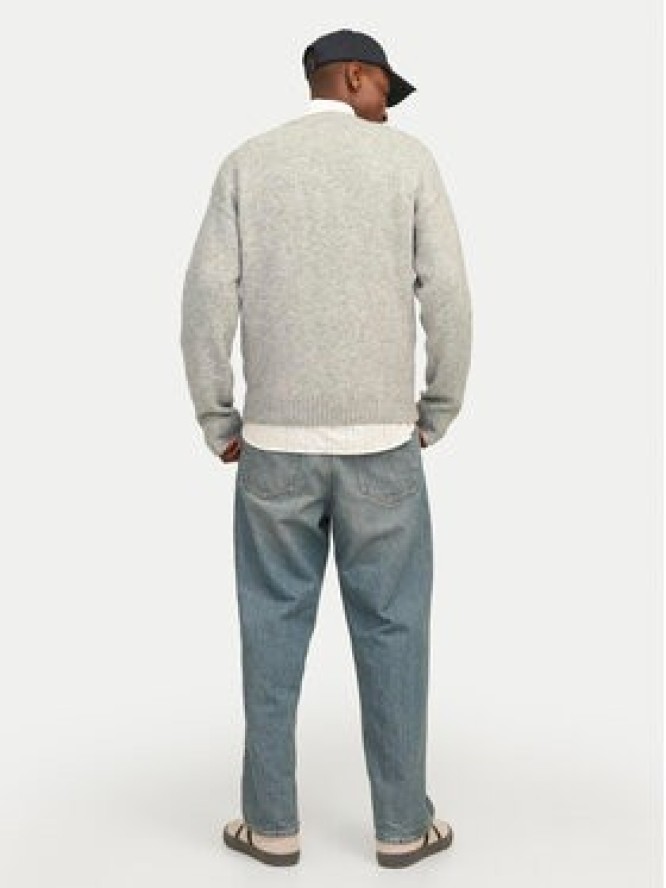 Jack & Jones Sweter Rollie 12215468 Szary Relaxed Fit
